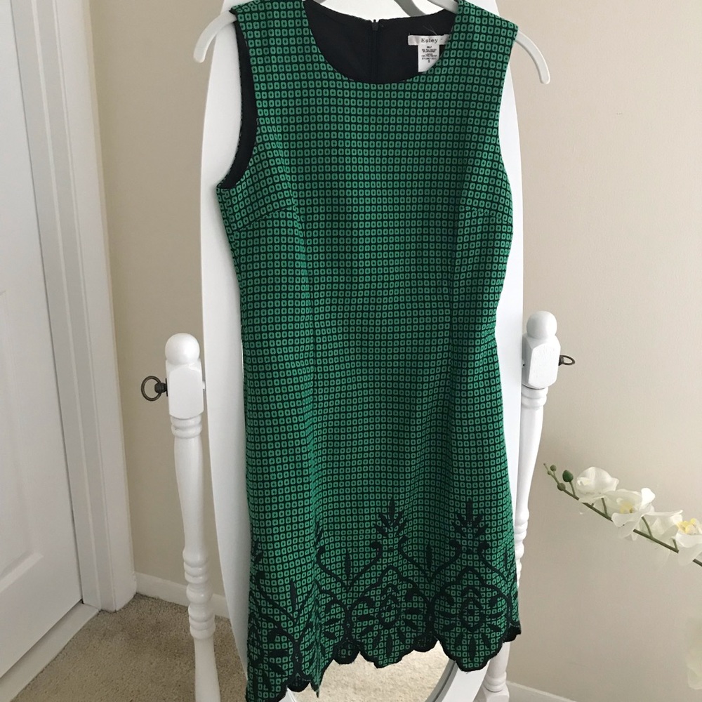 Beautiful Green and Black Dress